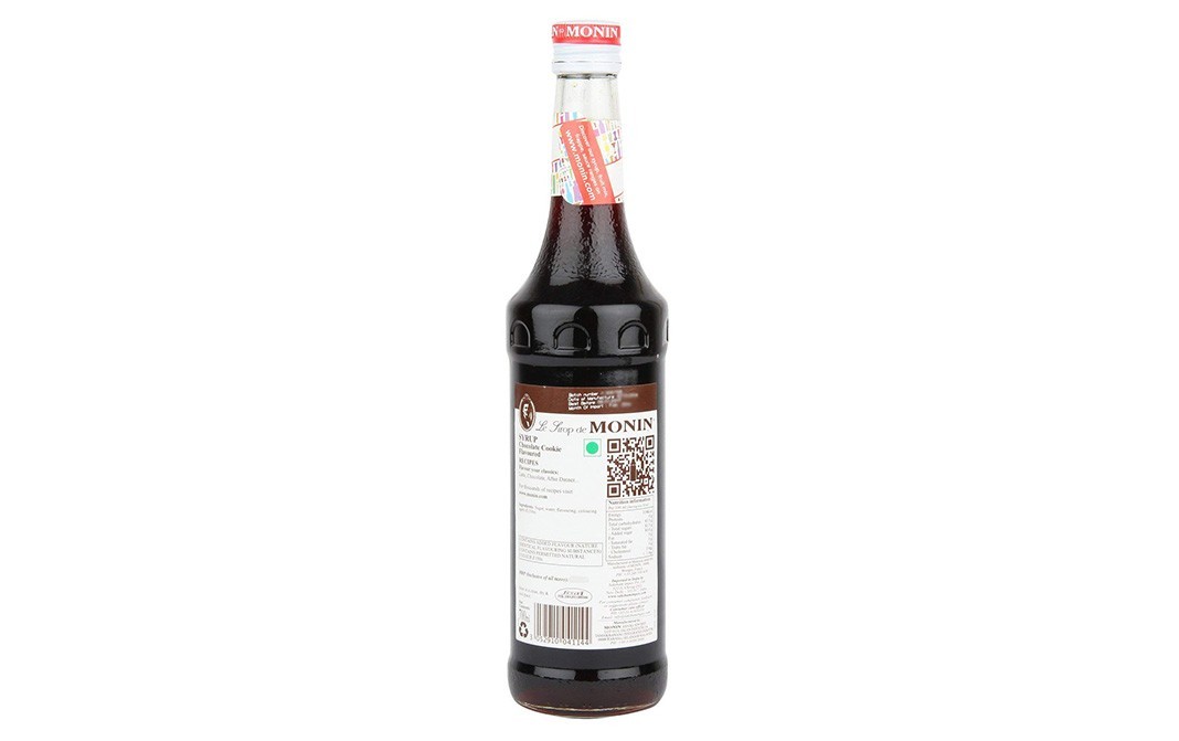 Monin Chocolate Cookie Syrup    Glass Bottle  700 millilitre
